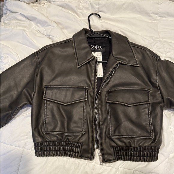 Zara Jackets & Blazers - Zara Dark Brown Bomber Jacket